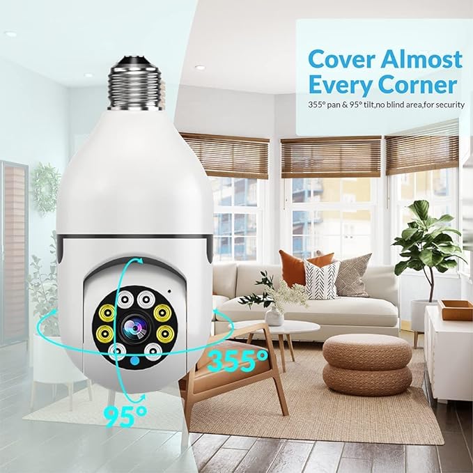 Wireless 1080P WiFi Bulb Camera