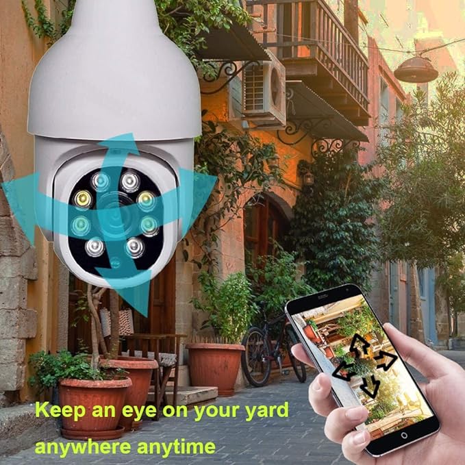 Wireless 1080P WiFi Bulb Camera
